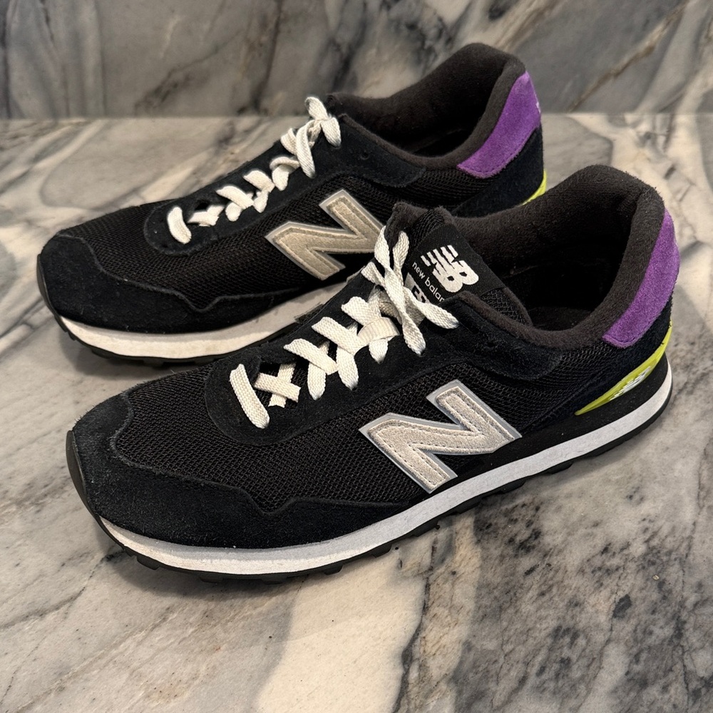 New Balance Black and Purple Athletic Shoes